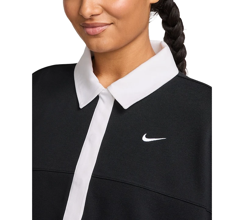 Nike Sportswear Women's Short-Sleeve Oversized Polo Top