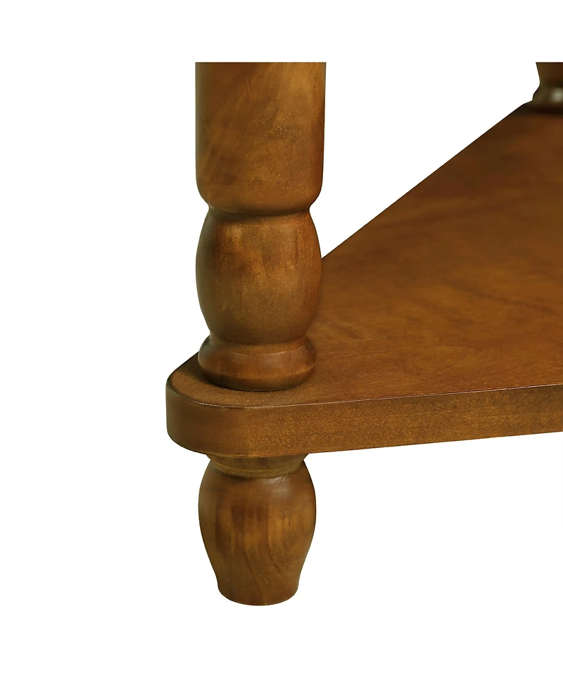 Streamdale 3-tier Wood Corner Table, Brown