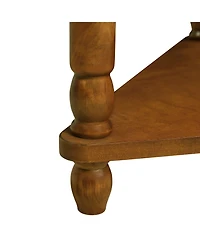 Streamdale 3-tier Wood Corner Table, Brown