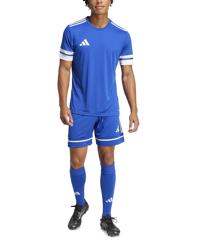 adidas Men's Regular-Fit Squad 25 Logo Shorts