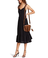 Anne Klein Covered Buckle Saddle Small Crossbody Bag
