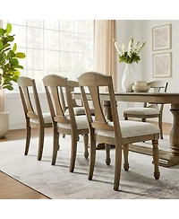 Streamdale Mid-Century Modern Upholstered Dining Chairs (Set of 2) for Kitchen, Living Room