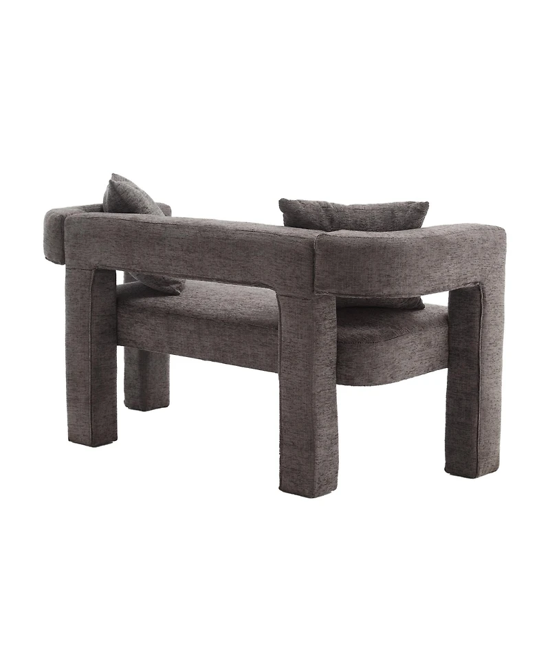 Streamdale Modern Chenille Loveseat Comfy 2-Seater Sofa for Living and Leisure (Gray)