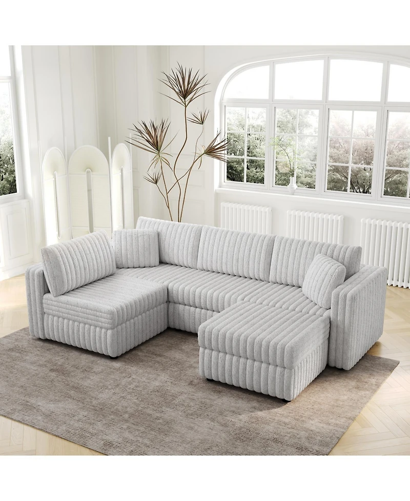 Streamdale U-Shaped Sofa with Ottoman Comfort and Style for Every Room