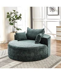 Streamdale Chenille Sofa Sleeper, 55'', Assembly-Free, Modern Lounge Chair
