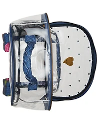 Betsey Johnson Clear Denim With Pouch Medium Backpack