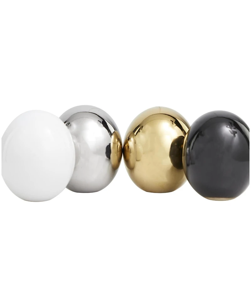 Rosemary Lane 4" Ceramic Orbs Vase Filler, Set of 4