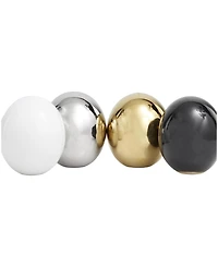 Rosemary Lane 4" Ceramic Orbs Vase Filler, Set of 4