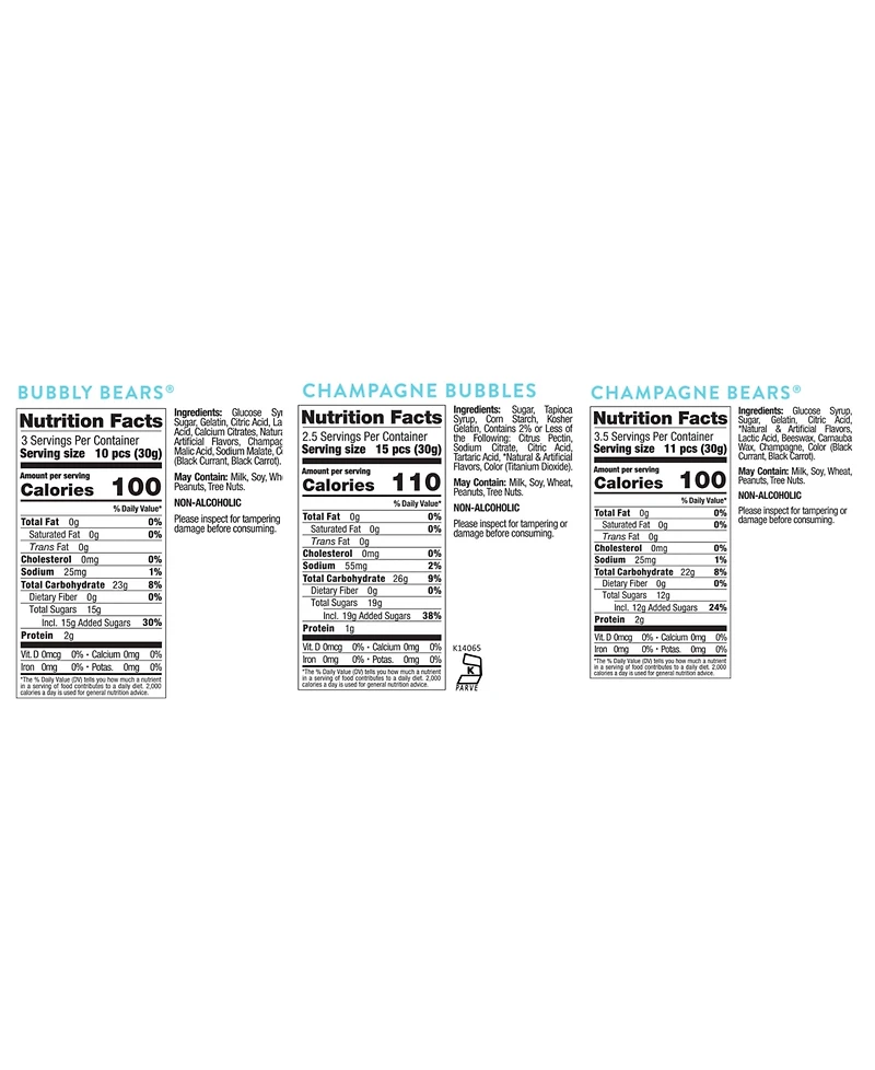 Sugarfina Pop the Champagne Bundle, 3 Pieces