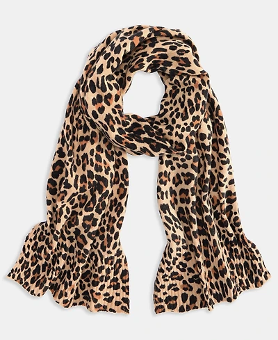 Charter Club Women's 100% Cashmere Animal-Print Scarf, Exclusively at Macy's