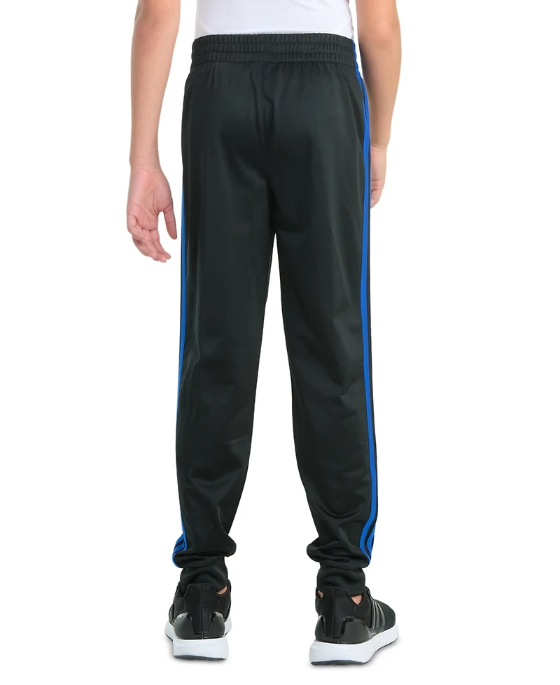 adidas Big Boys Elastic-Waistband 3-Stipe Tricot Jogger Pants