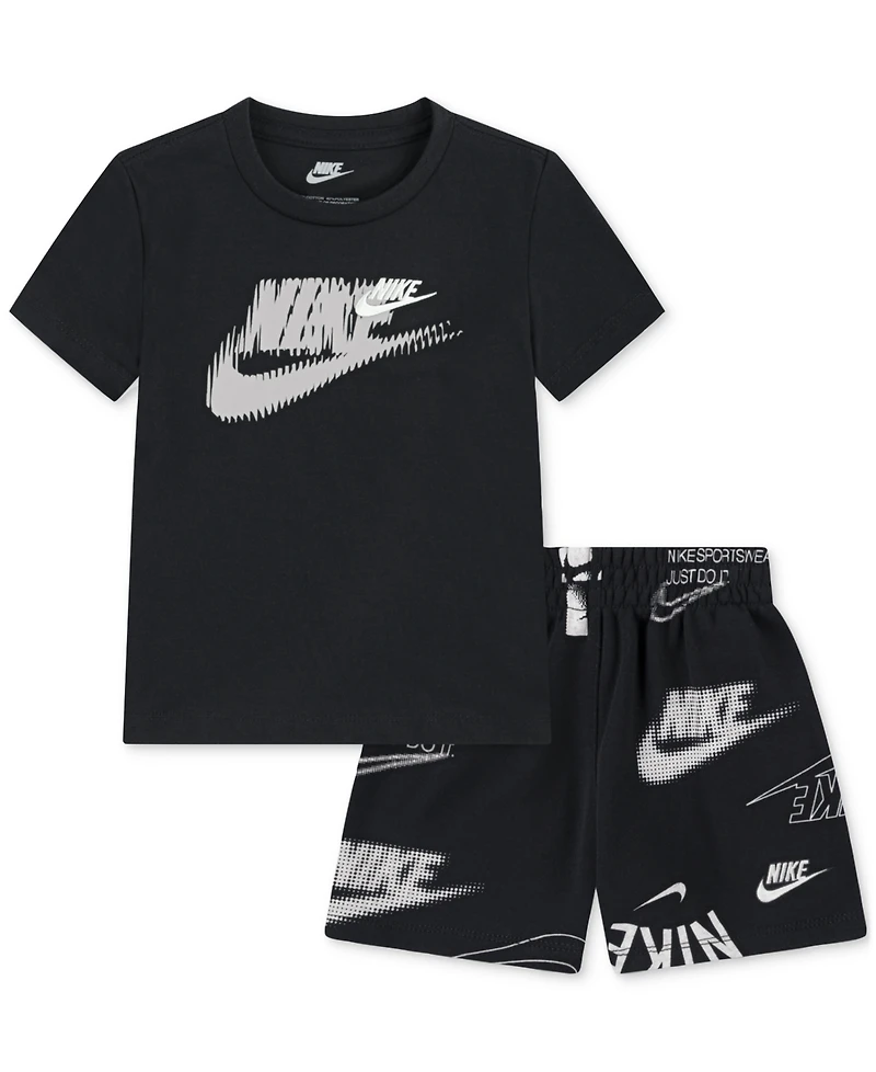 Nike Toddler Club Brand Energy T-Shirt & Shorts, 2 Piece Set