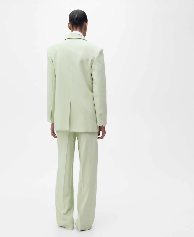 Mango Women's Straight-Fit Suit Pants