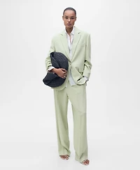 Mango Women's Straight-Fit Suit Pants