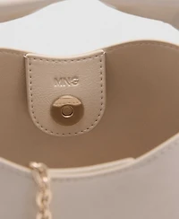 Mango Women's Mini Leather Effect Handbag