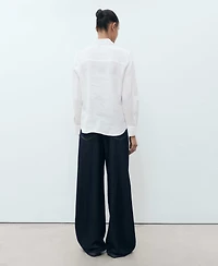 Mango Women's Linen Shirt
