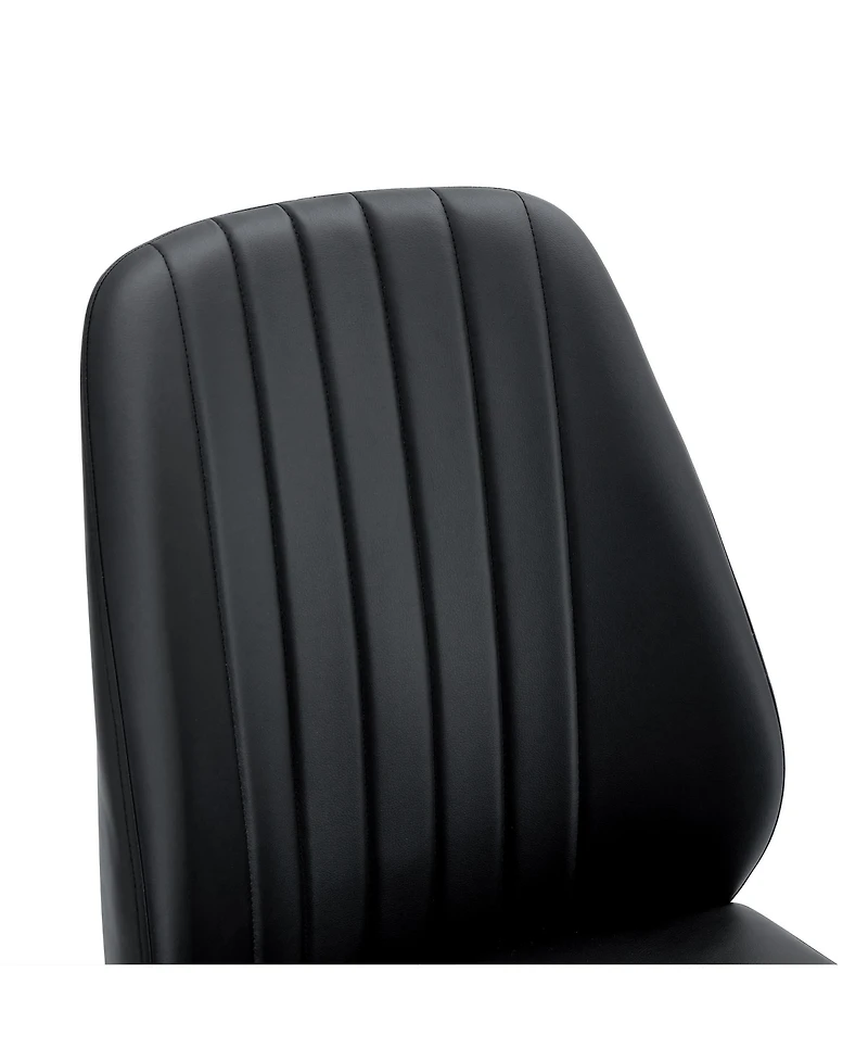 Streamdale Black Pu Comfort Dining Chairs (Set of 8)