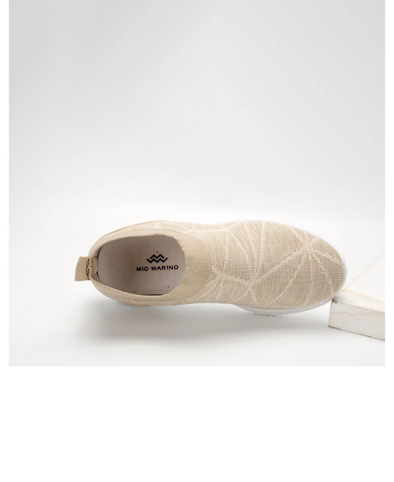 Mio Marino's Women's Casual Slip On Sneakers with Breathable Mesh
