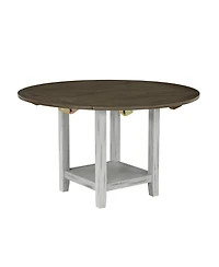 Streamdale Folding Table Seats 4, Storage, Space-Saving, Expandable