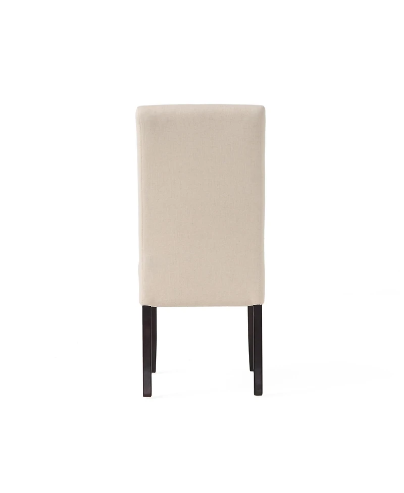 Streamdale T-Stitch Upholstered Dining Chairs - Set of 2