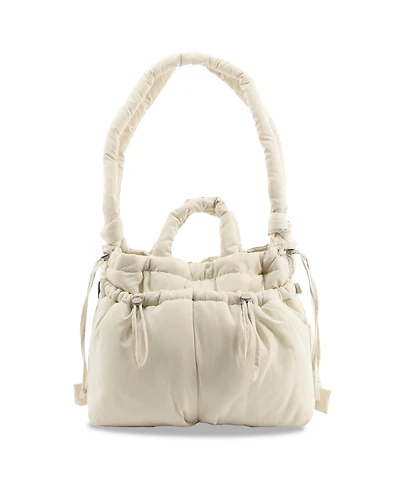J World Puffy Convertible Tote with Adjustable Handles and Spacious Compartments