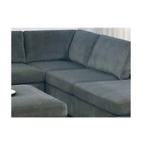 Streamdale Chenille Modular Sectional 6 Piece Set - Modern Living Room Furniture