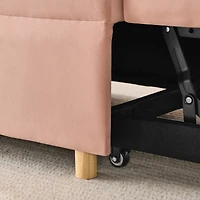 Streamdale Furniture Modern Convertible Sleeper Sofa with Pullout Bed and Adjustable Backrest