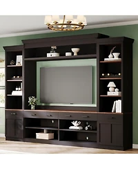 Streamdale Farmhouse Entertainment Center w/ Bookshelf - 70" Tv