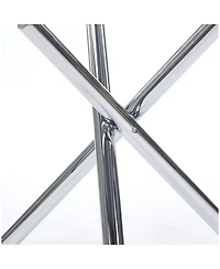 Streamdale Round Glass Dining Table Chrome Leg