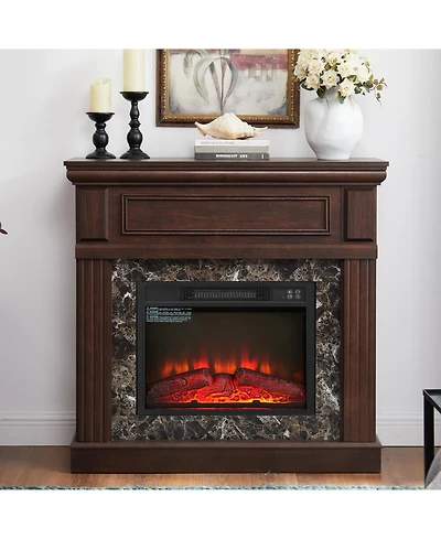 Streamdale Electric Fireplace Mantel with Firebox