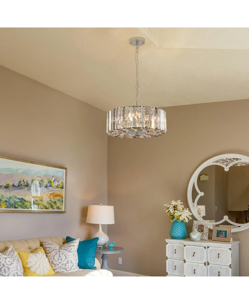 Streamdale Modern Crystal Chandelier for Living-Room Round Cristal Lamp Luxury Home Decor Light Fixture