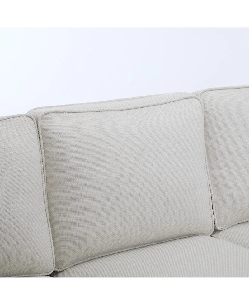 Streamdale 83" Nailhead Trim Sofa, 22" Seat, Faux Leather, Traditional 3-Seater