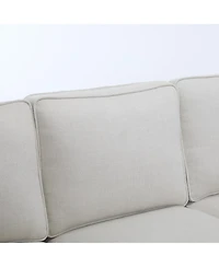 Streamdale 83" Nailhead Trim Sofa, 22" Seat, Faux Leather, Traditional 3-Seater