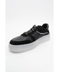 Felipe Glitter Leather Sneakers (Women)