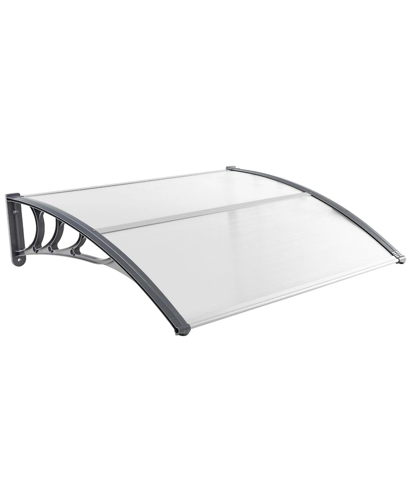 48 x 40 Inch Outdoor Front Door Window Awning Door Canopy Exterior