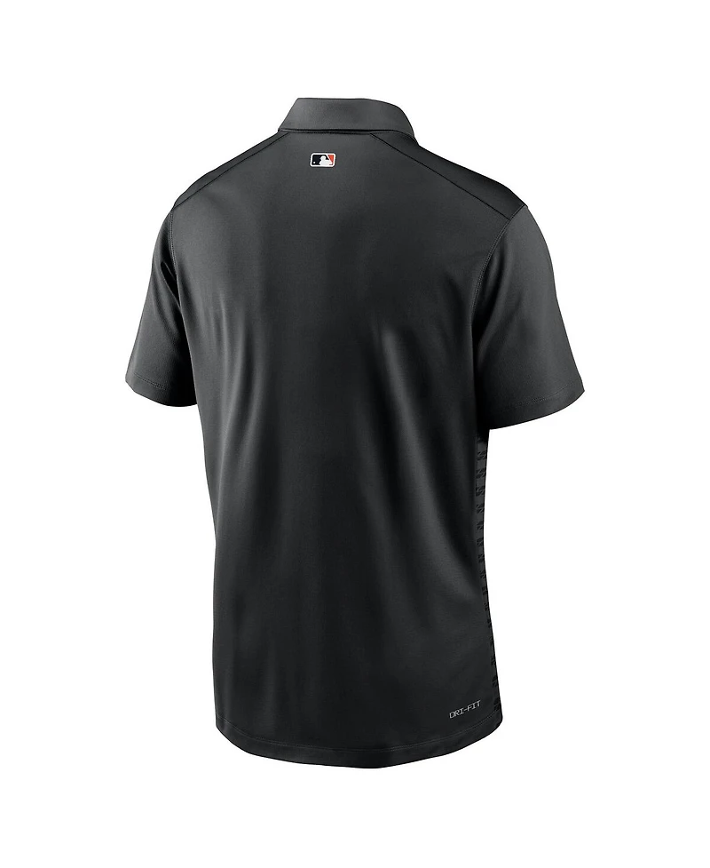 Nike Men's Black Baltimore Orioles Authentic Collection City Connect Victory Performance Polo Shirt
