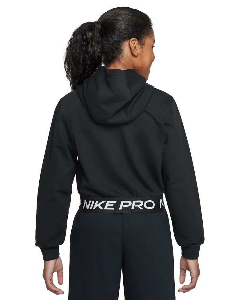 Nike Big Girls Pro Fleece Dri-fit Full-Zip Hoodie