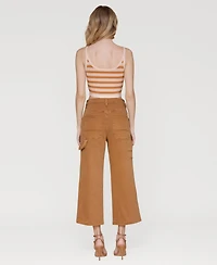 Avec Les Filles Women's Mid Rise Drawstring-Waist Pants