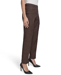Calvin Klein Women's Textured Slim-Leg Ankle Pants