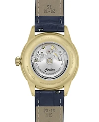 Certina Men's Swiss Automatic Ds-1 Powermatic 80 Blue Leather Strap Watch 41mm