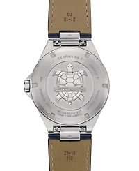 Certina Men's Swiss Ds-7 Blue Leather Strap Watch 39mm