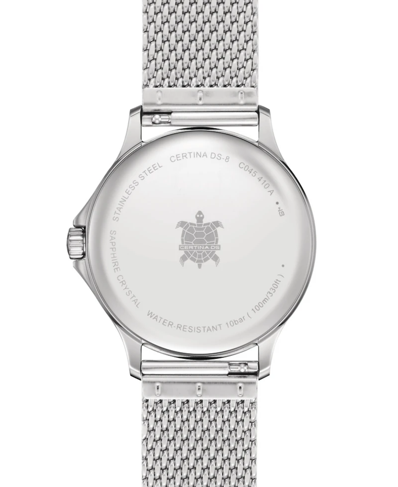 Certina Men's Swiss Ds-8 Stainless Steel Mesh Bracelet Watch 40mm