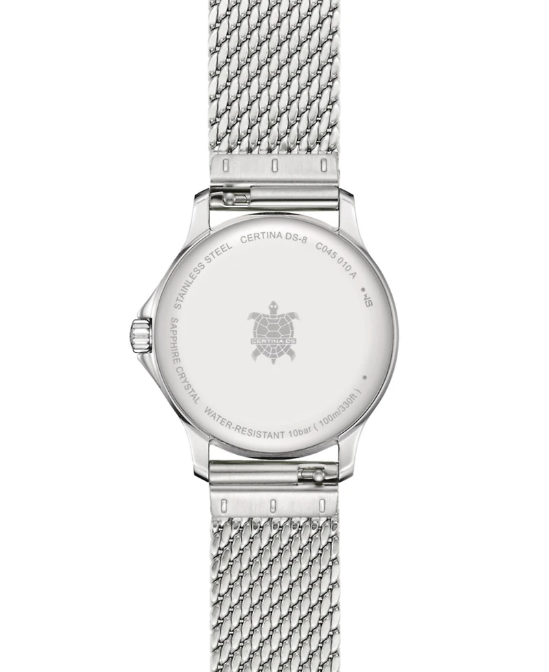 Certina Women's Swiss Ds-8 Stainless Steel Mesh Bracelet Watch 31mm