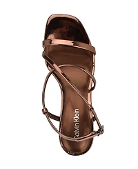 Calvin Klein Women's Ishaya Strappy Low Stiletto Sandals