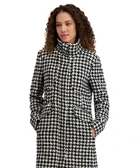 Karl Lagerfeld Paris Women's Zip-Front Boucle Coat, Created for Macy's