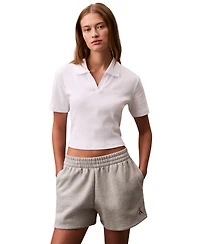 Calvin Klein Jeans Women's Fleece Logo Pull-On Shorts