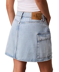 Calvin Klein Jeans Women's Denim Cargo Mini Skirt