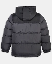 Reebok Big Boys Contrast Yoke Promo Long Sleeve Puffer Jacket