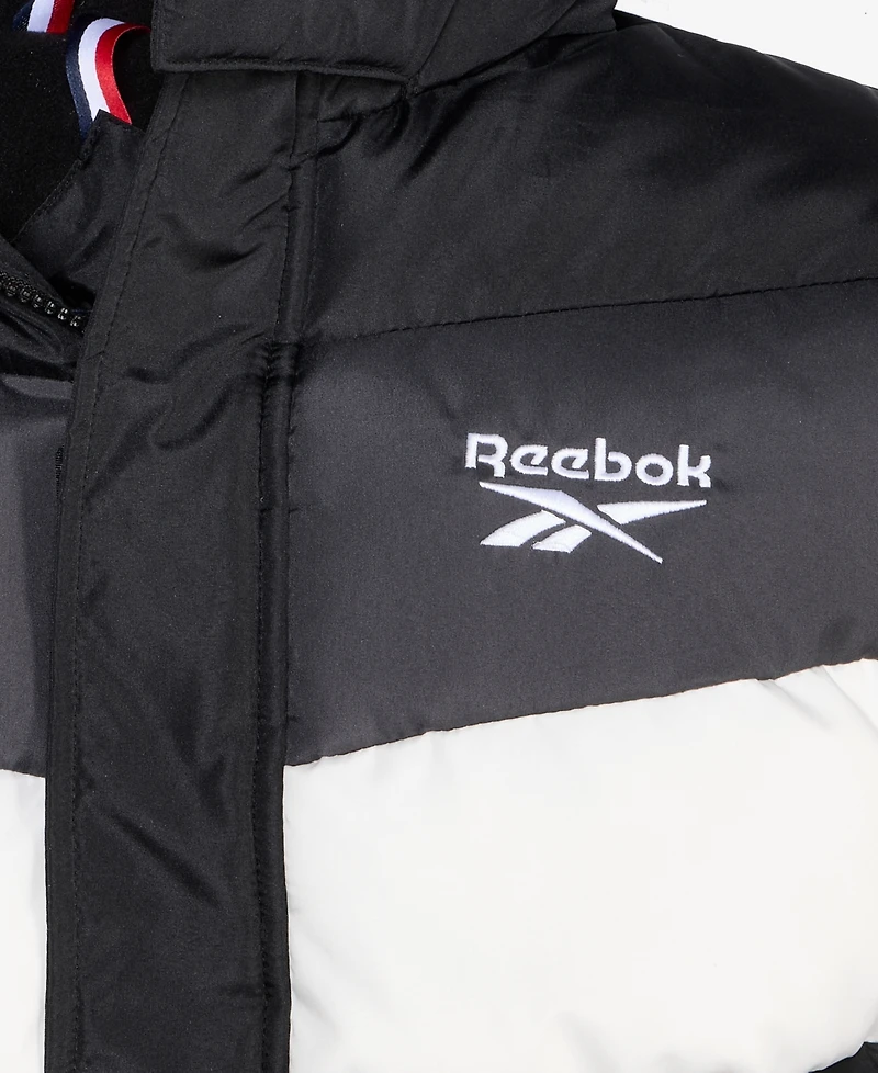 Reebok Big Boys Color Blocked Promo Long Sleeve Puffer Jacket