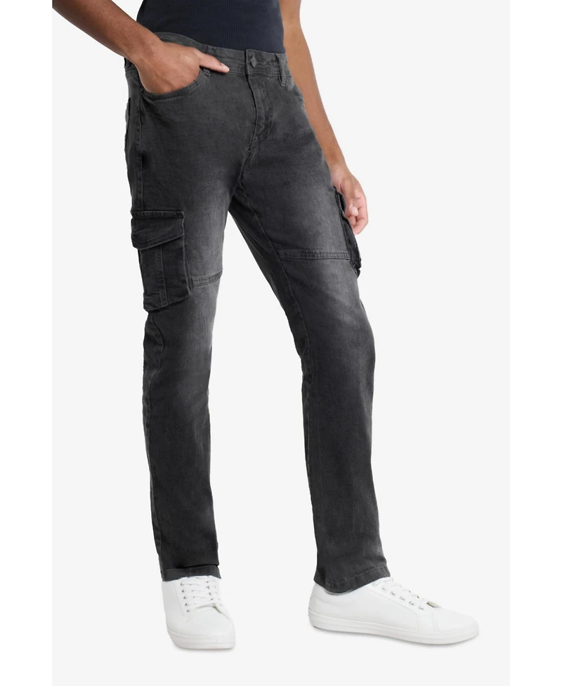 Xray Men's Slim Fit Stretch Cargo Jeans